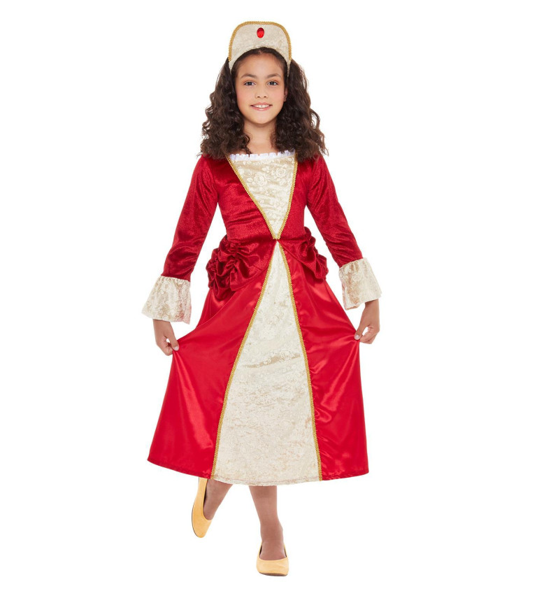Tudorovská princezna -  dívčí kostým