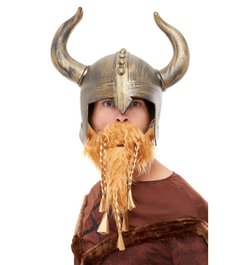 Helma vikingská s vousy