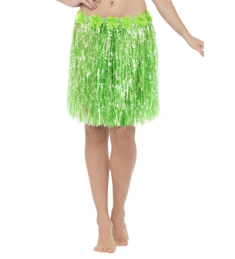 Havajská sukně - světle zelená