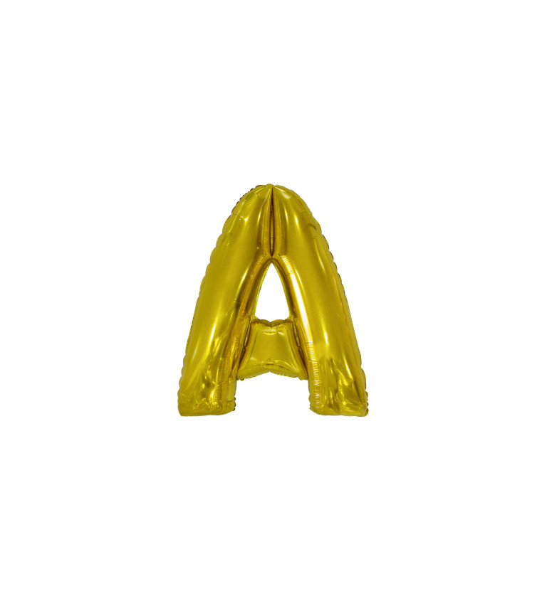 Zlatý fóliový balónek - písmeno A
