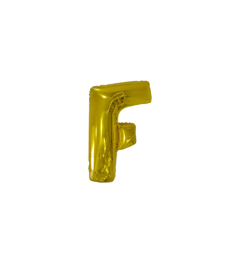 Zlatý balónek písmeno F