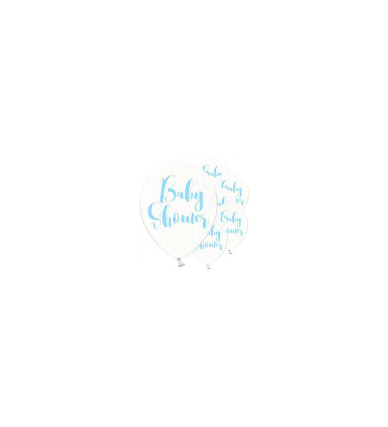 Balónky s nápisem - Baby Shower modrá