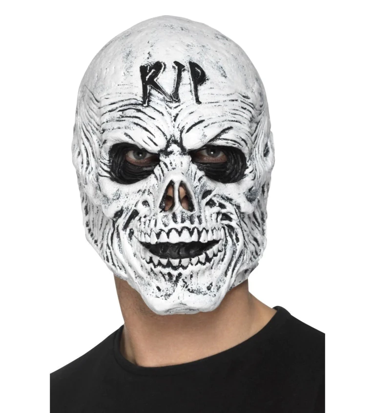 Latexová maska Grim Reaper celohlavová