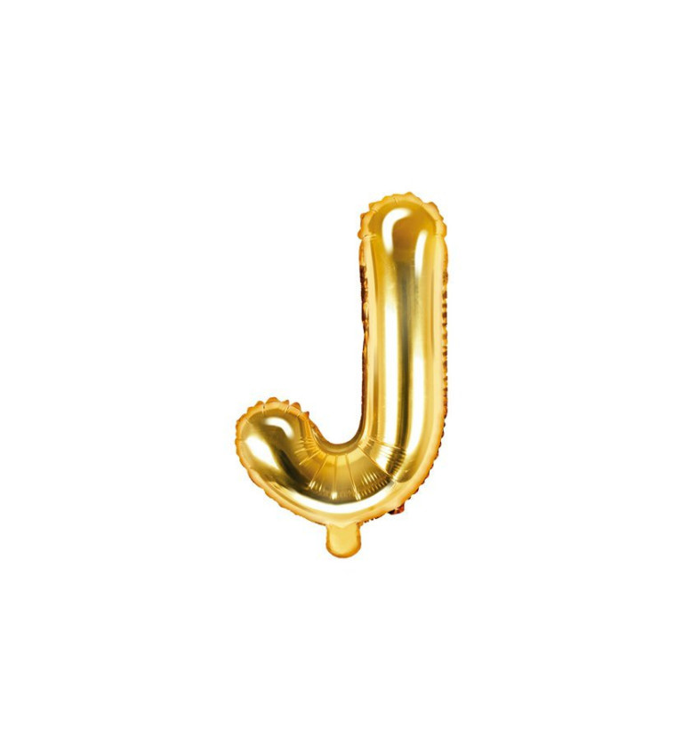 Balónek J- zlatý