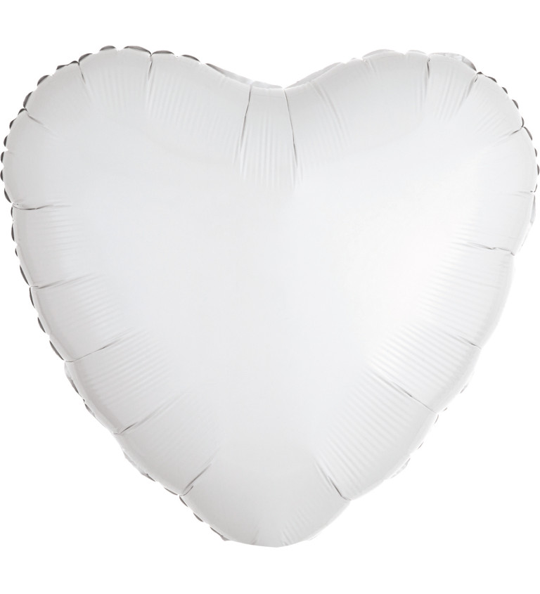 Balónek - srdce bílé