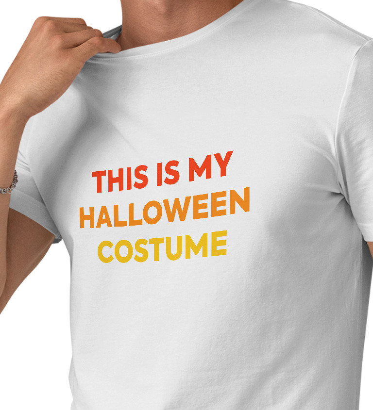 Pánské triko s nápisem This is my halloween costume