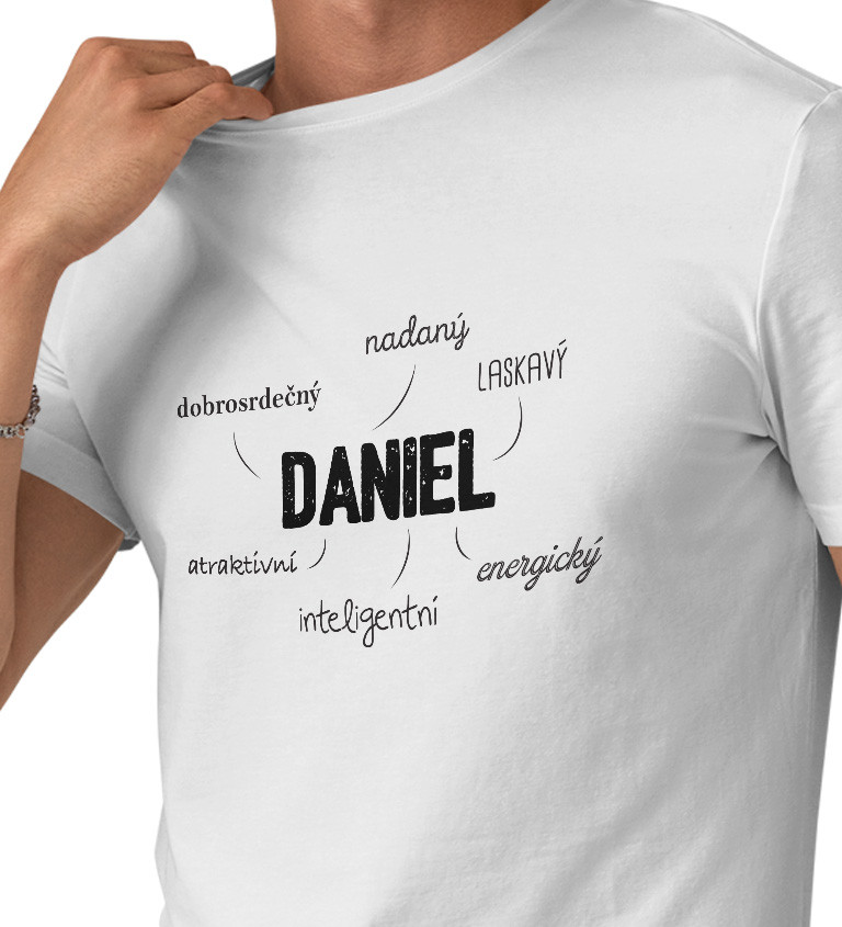 Pánské triko bílé Daniel M