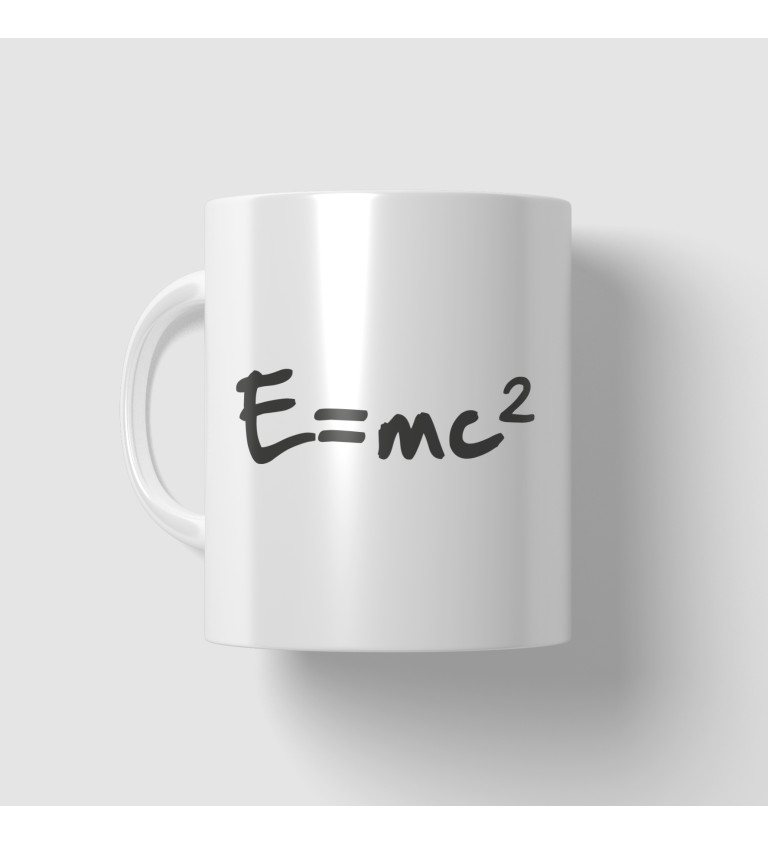 Hrnek bílý - E=mc2