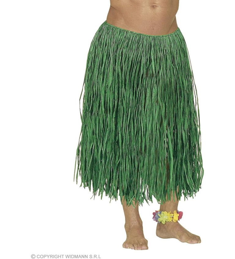 Havajská sukně - zelená