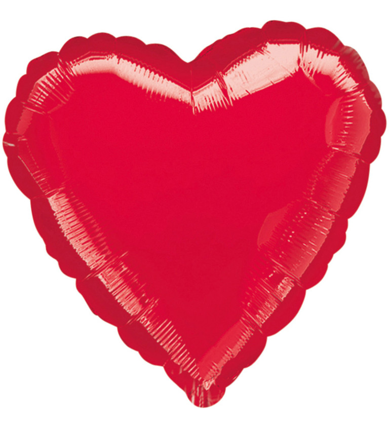 Balónek srdce červené