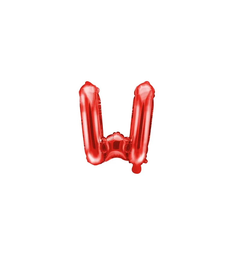 Fóliový balón W červený