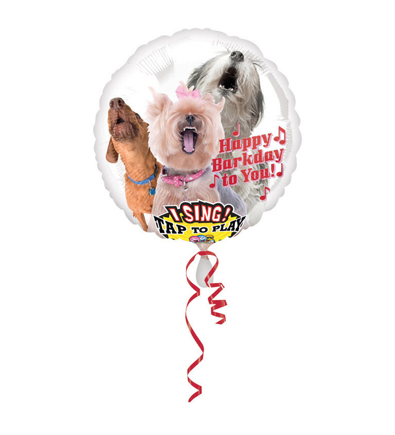 Fóliový balónek štěkající psi
